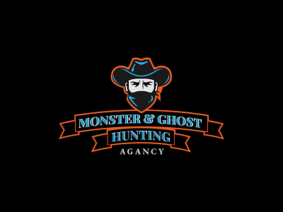 Halloween themed logo for ghost hunters graphic design graphic design logo illustration logo