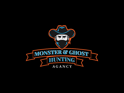 Halloween themed logo for ghost hunters graphic design graphic design logo illustration logo