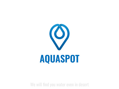Aqua spot Logo design branding design logo logos naming vector