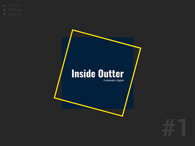 InsideOutter ads banner branding design flat