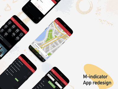 M-Indicator @application @map @redesign @train @ui @ux