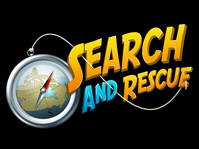 Search and Rescue icon logo photoshop