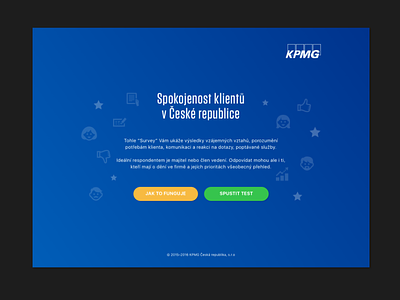 KPMG Customer Survey Concept business customer survey design flat kpmg microsite ui user interface web web design