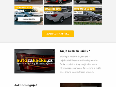 Auto za kačku - Homepage by Marcel Lacko for Creative Bakery on Dribbble