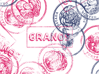 Granos | stamps adobe art direction branding creative direction fb graphic design identity illustration illustrator photoshop typography