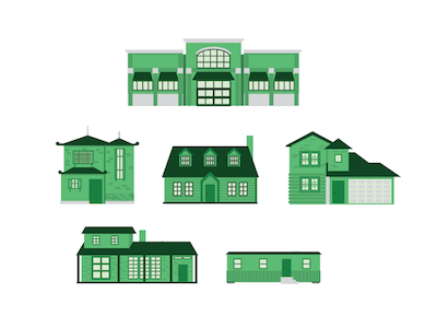 Community Buildings buildings vector