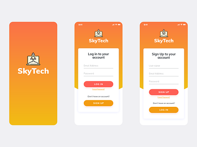 SkyTech app Design