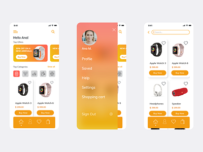SkyTech app Design adobexd appdesign ecommerce gadgets shopping tech ui design ux design