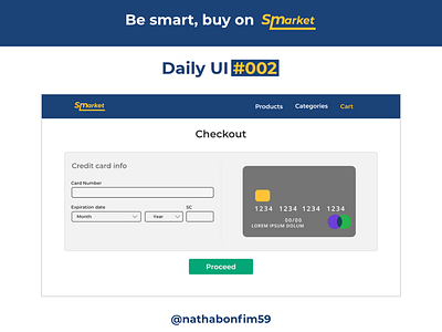Credit card Checkout - DailyUI #002 002 checkout page credit card checkout credit card form dailyui