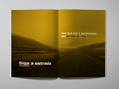 Full page magazine advertisement advertisement magazine magazine ad magazine design propaganda revista road