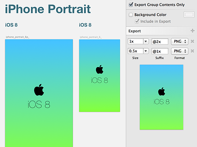 iOS 8 Launch Screen Template for Sketch