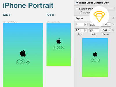iOS 8 launch screen template for Sketch3