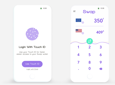 Swap app branding design illustration ui web website