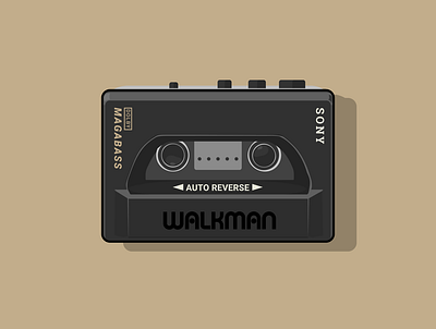 walkman illustration