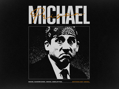 Prison Michael michael scott minimal poster prison mike retro t shirt the office typography