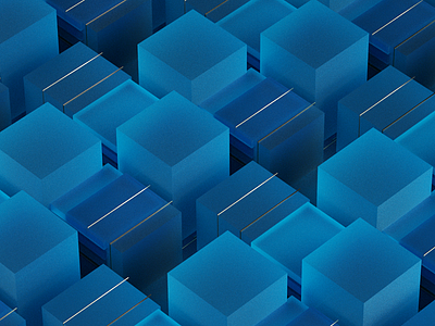 Blue cubes