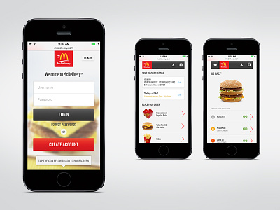 McDelivery Mobile Web asia fastfood food mcdelivery mcdonalds menu mobile web ordering responsive restaurant