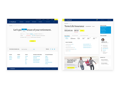 MassMutual Re-Design form design insurance massmutual profile web