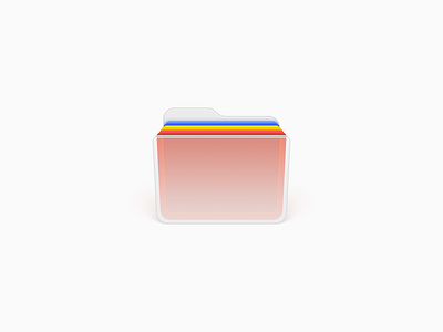 Folder Icon document file folder folder glass mac icon macos icon osx icon office operating system icon os icon realistic icon app icon sandor skeu icon skeuomorph icon skeuomorphism icon user interface icon ui icon gui