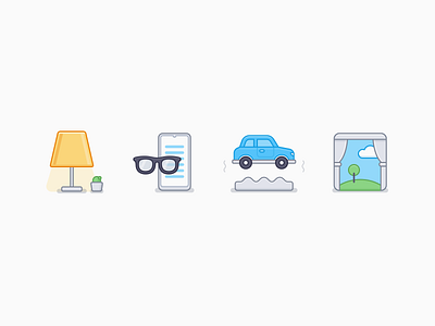 Iconographys bumps field glasses icon iconography illustration line myopia outline outside the window phone rural sandor table lamp ui icon user interface icon ux icon