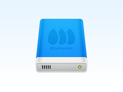 BlueHarvest app icon blueharvest data disk data drive hard disk harddisk mac icon macos icon osx icon realistic sandor skeu skeuomorph skeuomorphism storage disk ui icon usb user interface icon ux icon