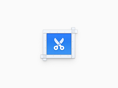 Screenshot blueprint crop icon mac icon macos icon osx icon operating system icon os icon realistic icon app icon ruler drawing sandor scissors shears clippers screenshots screenshot skeu icon skeuomorph icon skeuomorphism icon user interface icon ui icon gui