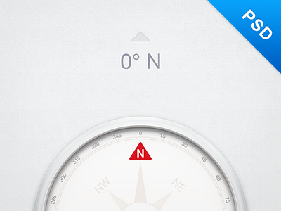 Compass (Free PSD) compass gray icon illustrator metal needle north photoshop sandor smartisan south ui
