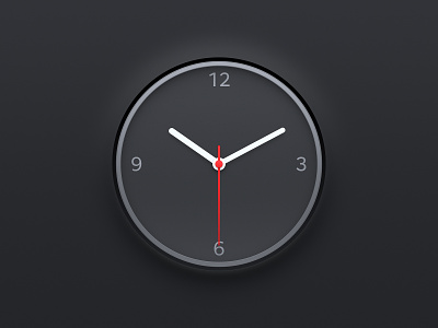 Dark Clock app icon clock countdown mac icon macos icon osx icon realistic sandor skeu skeuomorph skeuomorphism timer ui icon user interface icon ux icon