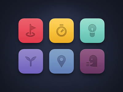 Education Icons app icon bulb clock education icon inspiration ios icon location mac icon mac os icon macos icon mark os icon osx icon sandor school shoot speech stopwatch