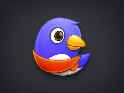 Bird Icon animal icon app icon beak bird icon little bird mac icon macos icon osx icon realistic sandor scarf skeu skeuomorph skeuomorphism sparrow ui icon user interface icon ux icon wing