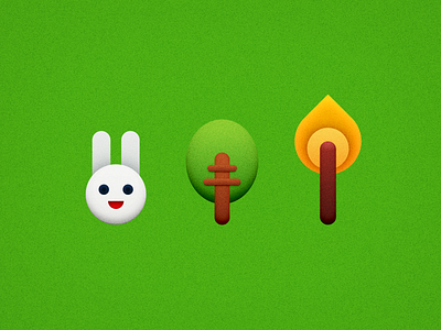 Rabbit, Tree and Torch