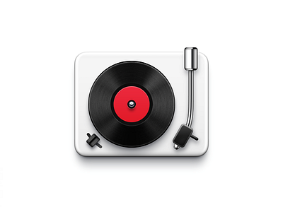 Turntable Icon app icon classic mac icon macos icon osx icon music player realistic retro sandor skeu skeuomorph skeuomorphism turntable ui icon user interface icon ux icon vinyl vinyl record player