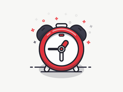 Alarm Clock alarm alarm clock clock icon iconography illustration line outline sandor