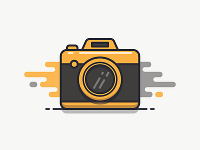 Camera camera icon iconography illustration lens line nikon outline sandor