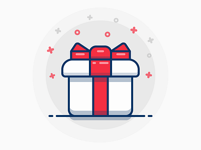 Gift Box box gift icon iconography illustration line outline sandor shop