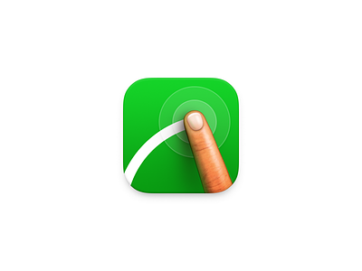 Drag app icon drag finger gesture gesture icon green mac icon macos icon osx icon pull realistic sandor skeu skeuomorph skeuomorphism touch icon ui icon user interface icon ux icon