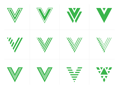 V five graphic green logo plant sandor
