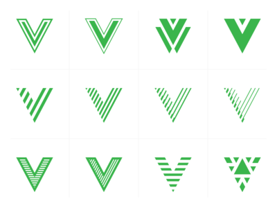 V five graphic green logo plant sandor