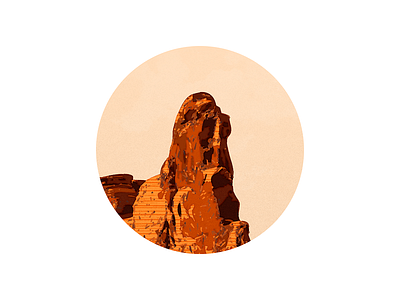 Rock icon iconography illustration landscape mountain mountain peak natural peak rock sandor sky yellowstone