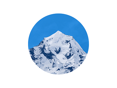 Snow Mountain 2 icon iconography illustration landscape mountain mountain peak natural peak sandor sky snow snow mountain