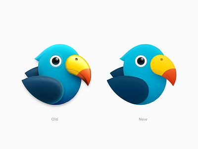 Parrot Icon - New app icon beak bird logo mac icon macos icon osx icon macaw parrot realistic sandor skeu skeuomorph skeuomorphism ui icon updated user interface icon ux icon wing