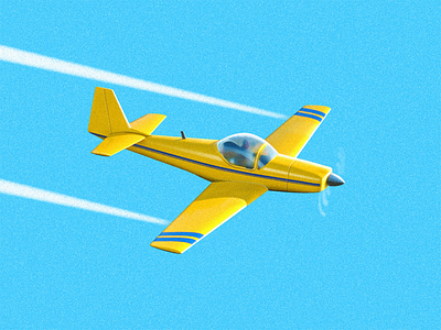 Light Aircraft air aircraft airplane bluesky fly illustration light lightaircraft painting plane sandor sky