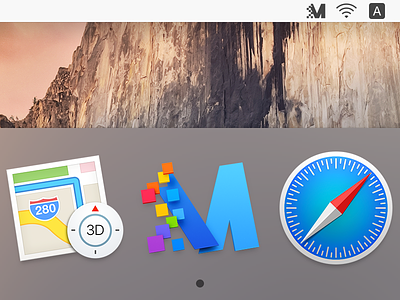 "M" Icon app icon building blocks dock icon logo m icon m logo mac icon macos icon osx icon pixel collage rainbow color realistic sandor skeu skeuomorph skeuomorphism ui icon user interface icon ux icon