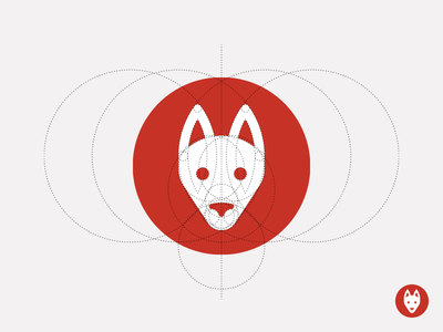 Shepherd Logo 2 circle construction dog dog logo german shepherd icon iconography illustration logo sandor shepherd stripes