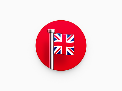 British Flag app icon britain british british flag england flag mac icon macos icon osx icon realistic sandor skeu skeuomorph skeuomorphism ui icon united kingdom user interface icon ux icon