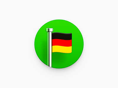 German Flag app icon flag german german flag germany mac icon macos icon osx icon realistic sandor skeu skeuomorph skeuomorphism ui icon user interface icon ux icon