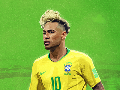 Neymar 2018worldcup ball brazil football goals illustration neymar painting sandor sport watercolor worldcup