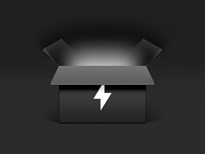 Energy Box (Black) app icon capability energy box lightning mac icon macos icon osx icon power realistic sandor skeu skeuomorph skeuomorphism thunder ui icon user interface icon ux icon