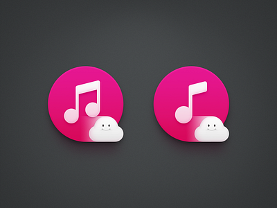Cloud Music 2 app icon cloud cloud music mac icon macos icon osx icon music note realistic sandor skeu skeuomorph skeuomorphism smartisan smartisan icon ui icon user interface icon ux icon