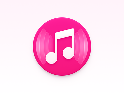 Music Icon app icon mac icon macos icon osx icon music music icon music player note realistic sandor skeu skeuomorph skeuomorphism sonic sound wave ui icon user interface icon ux icon vision pro visionos icon